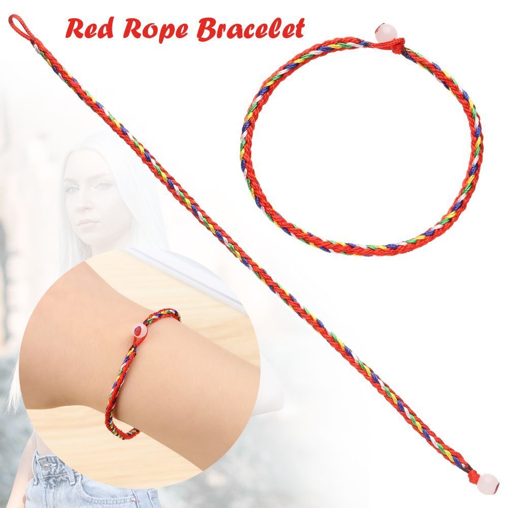 Attractive Gift For Couple Red Rope Bracelet Jewelry Gifts Hand-woven Bracelet
