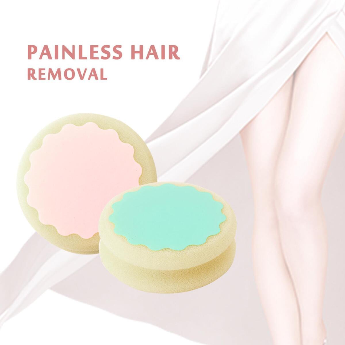Hair Removal Depilation Sponge Pad Painless Leg Face Body Bikini Hair Remove