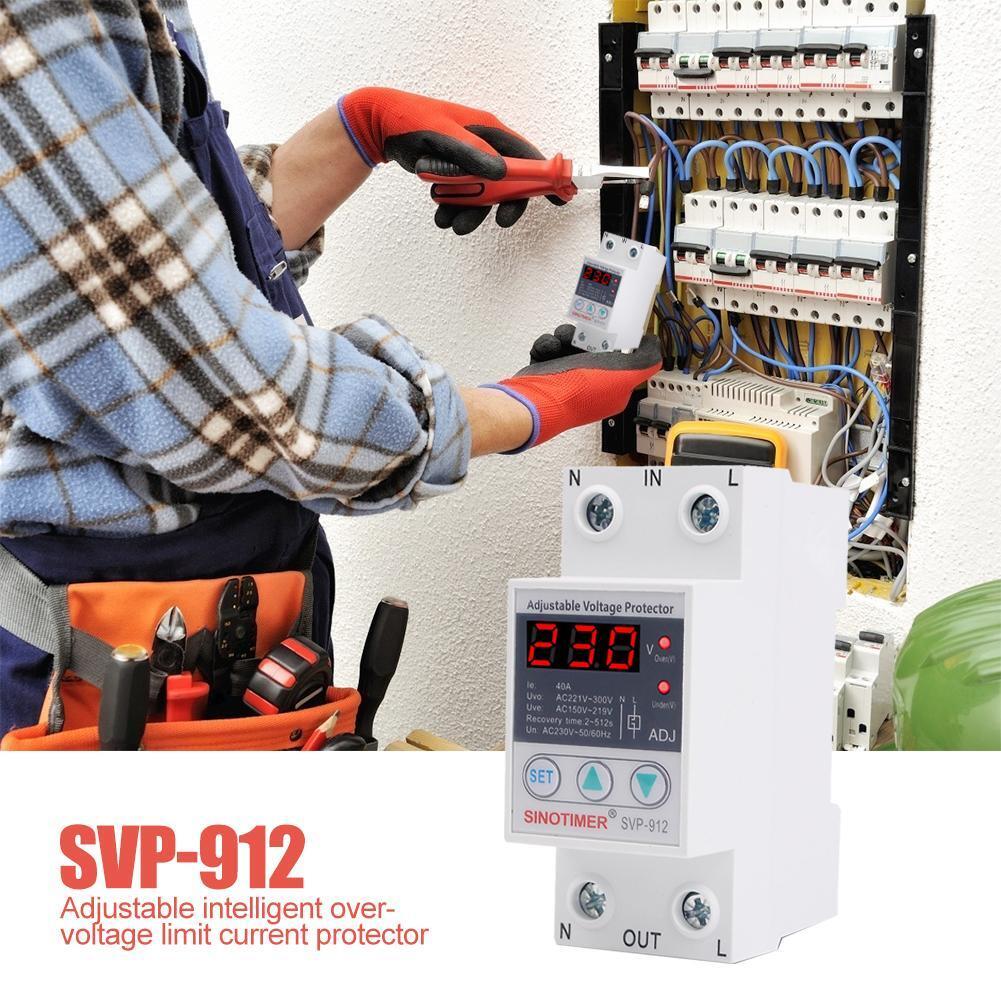 SVP-912 Overvoltage Undervoltage Protective Device Protector Relay (63A)