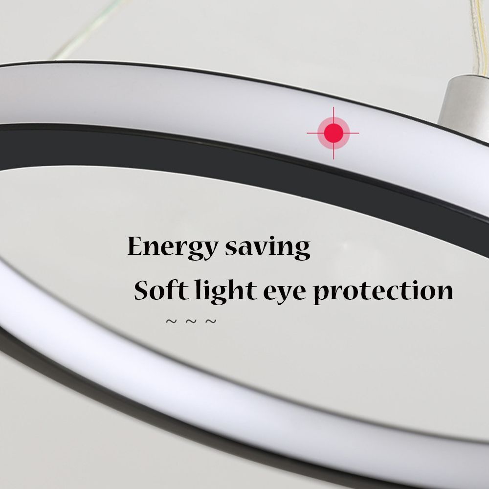 New LED Room Decor Ceiling Lights Modern Pendant Light Bar Lamp Black