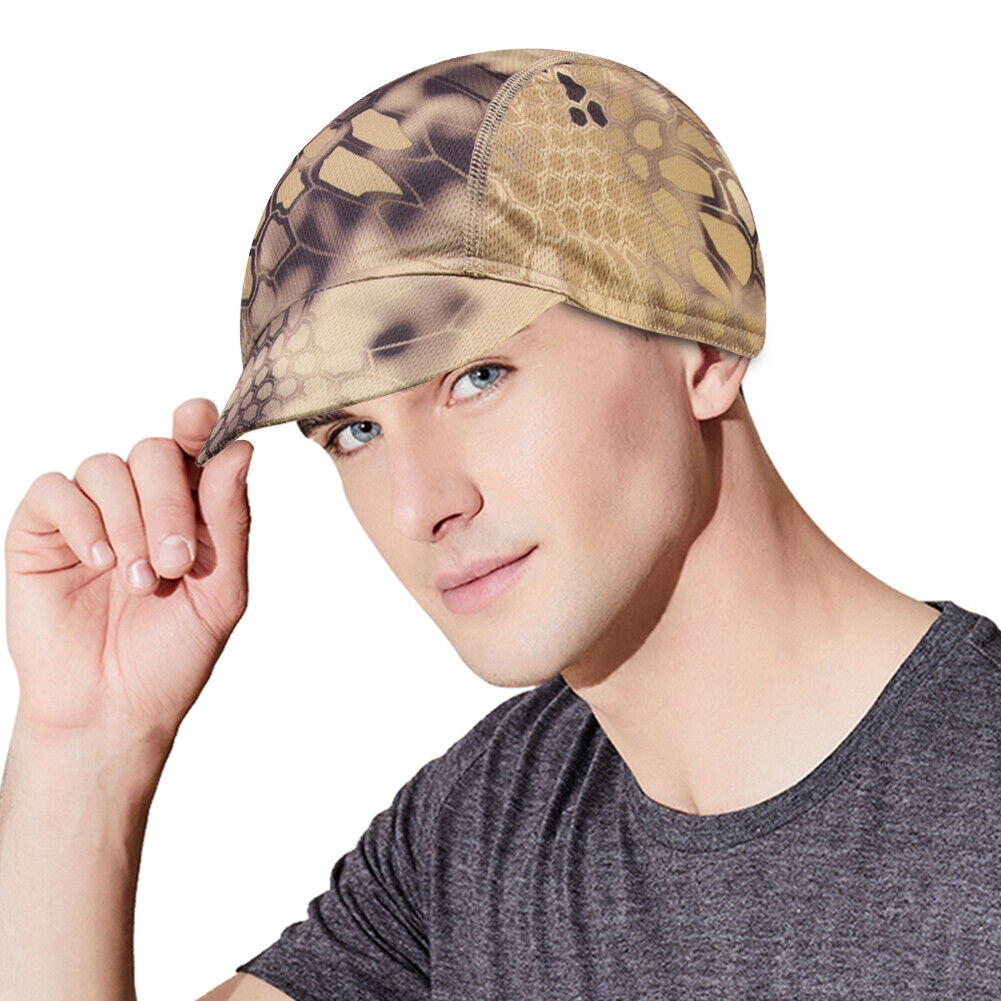 Sunshade Cycling Cap Elastic Outdoor Running Breathable Brim Hat (Yellow)