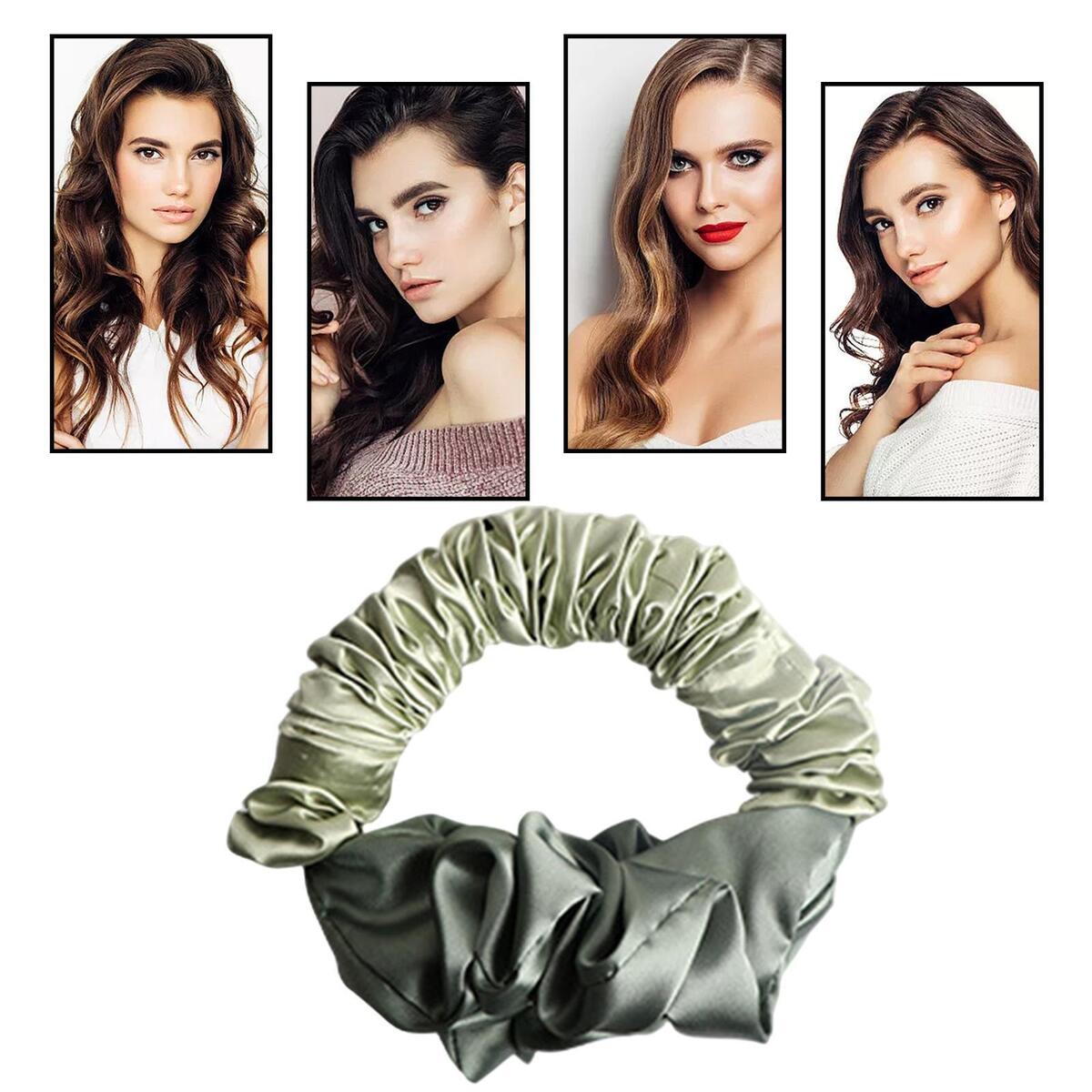 5Pcs Sleep Heatless Curling Rod Hair Curl Rod Hair Wrap Curling Headwear