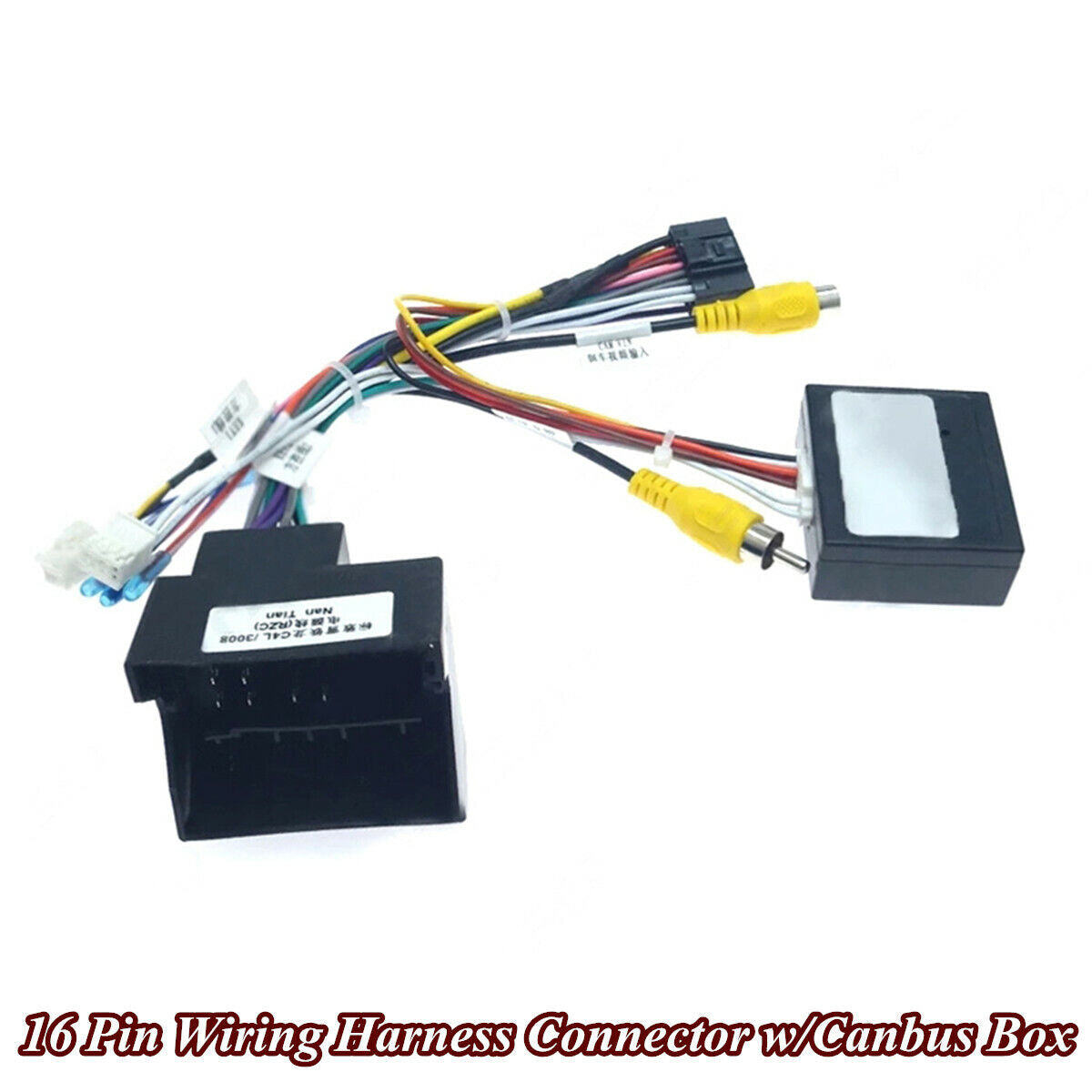 16 Pin Android Power Cable Adaprer w/Canbus For Citroen C4 DS6 Peugeot 2008 3008