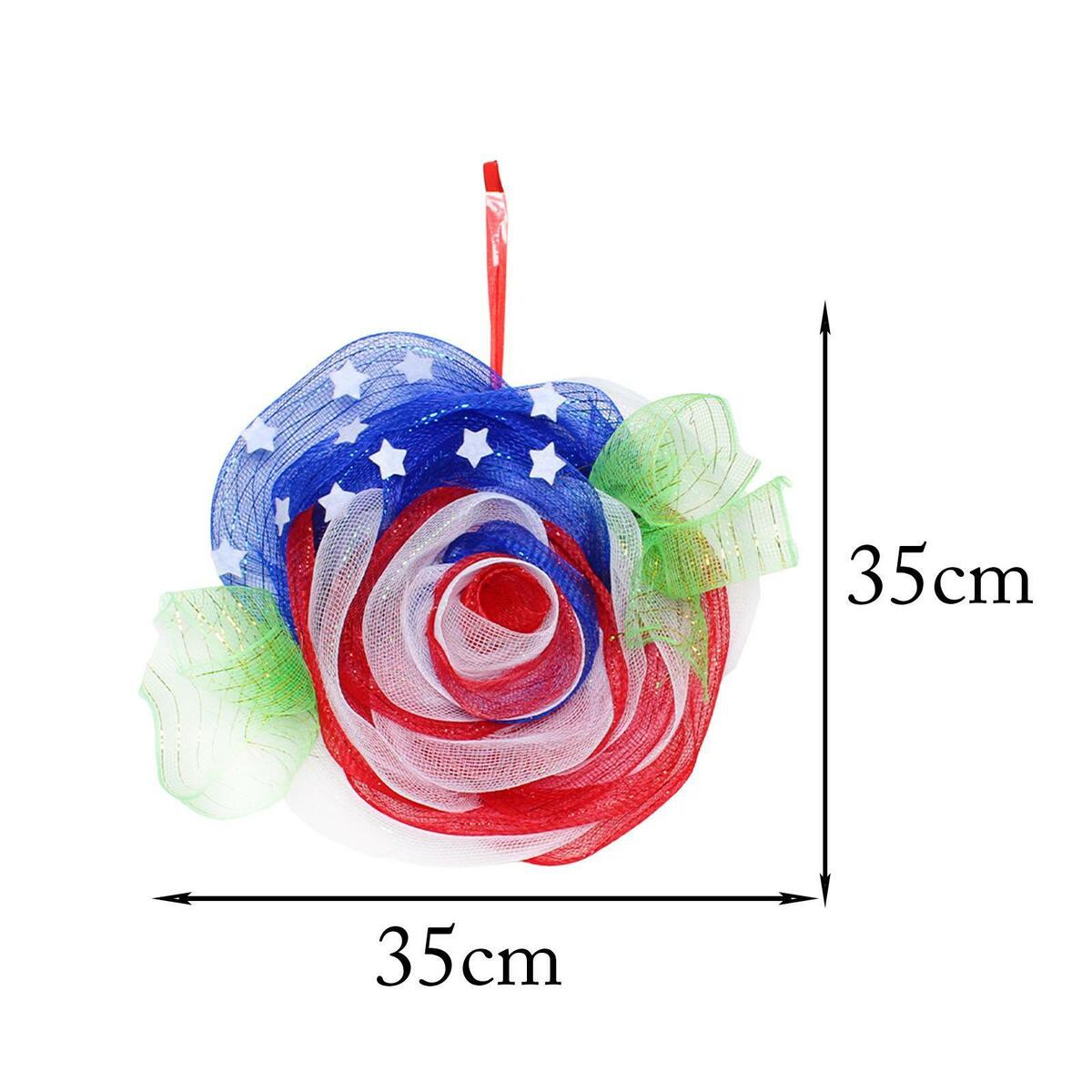 Floral Independence Day Wreath Gifts Hanging Garland for Farmhouse Decor