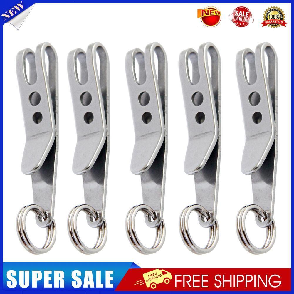 5pcs EDC Bag Suspension Clip with Key Ring Carabiner Outdoor Quicklink Tool