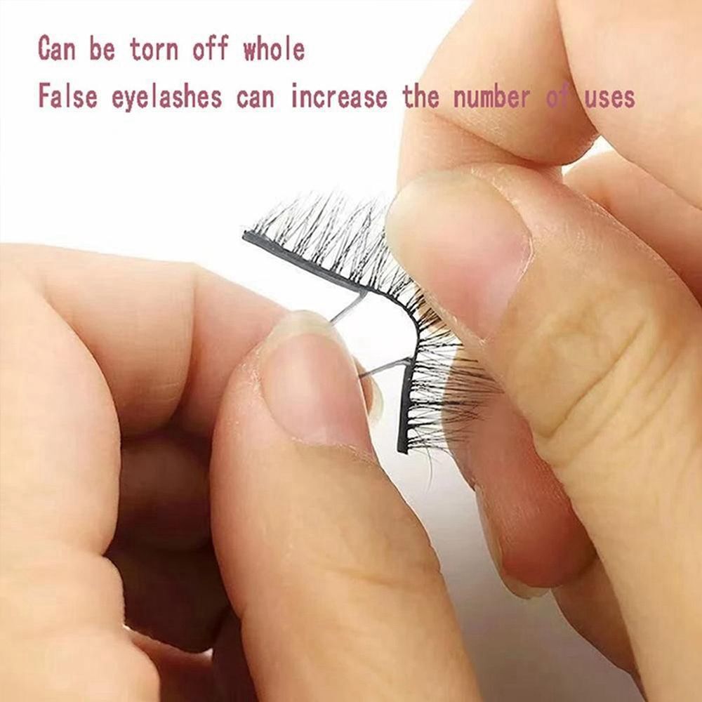 Hypoallergenic Glue-free False Eyelashes Strip Self-adhesive Eye Makeup Tools