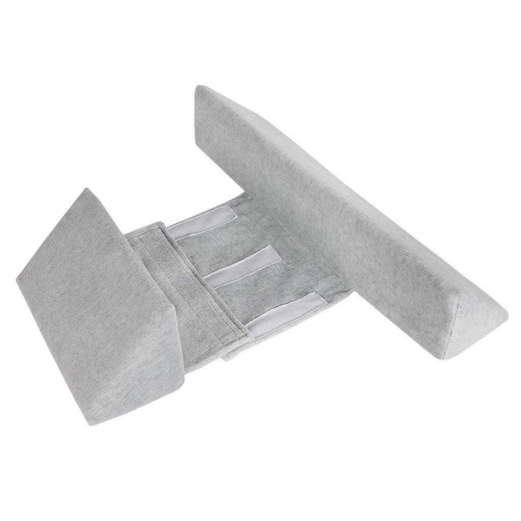 Side Sleeping Pillow Triangle Easy Cleaning for Newborn Infant  Grey