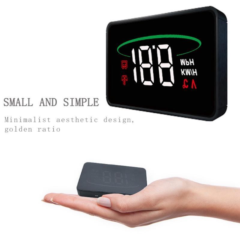 Universal Car HUD Display Vehicle Driving Safety Intelligent Alarm System Remind