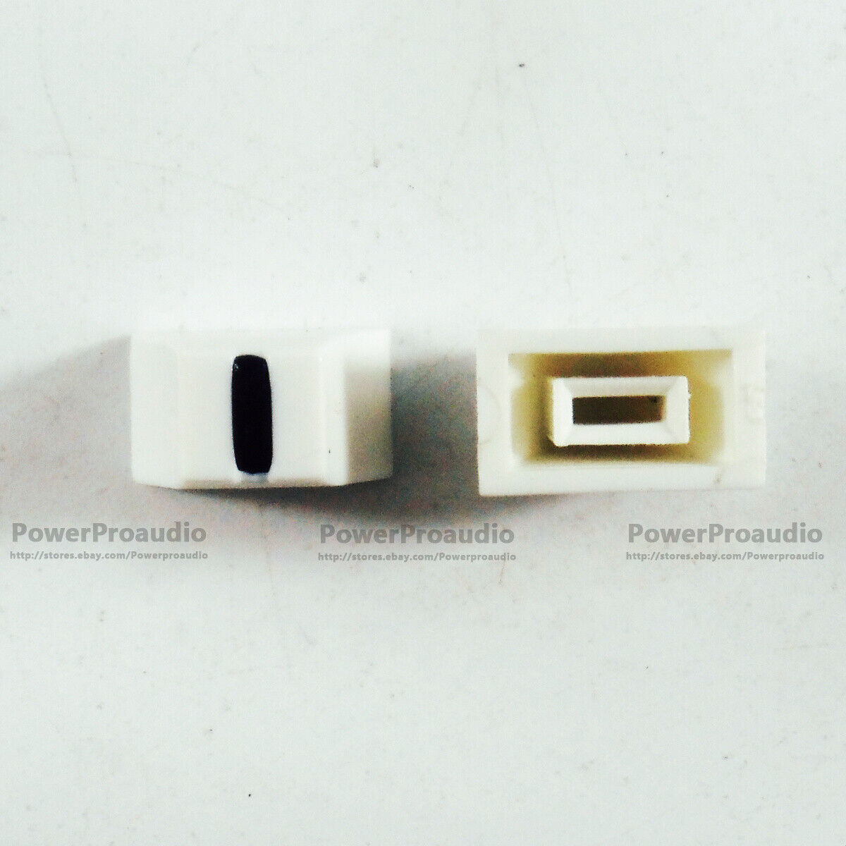 20X White Fader Knob Cap 12mmLx7mmW For Pioneer Apex Audio DBQ Mixer Equalizer