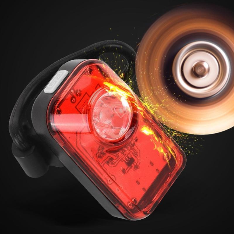 Quick Release Bike Tail Light Brake Sensing Rear Lights LED Warning