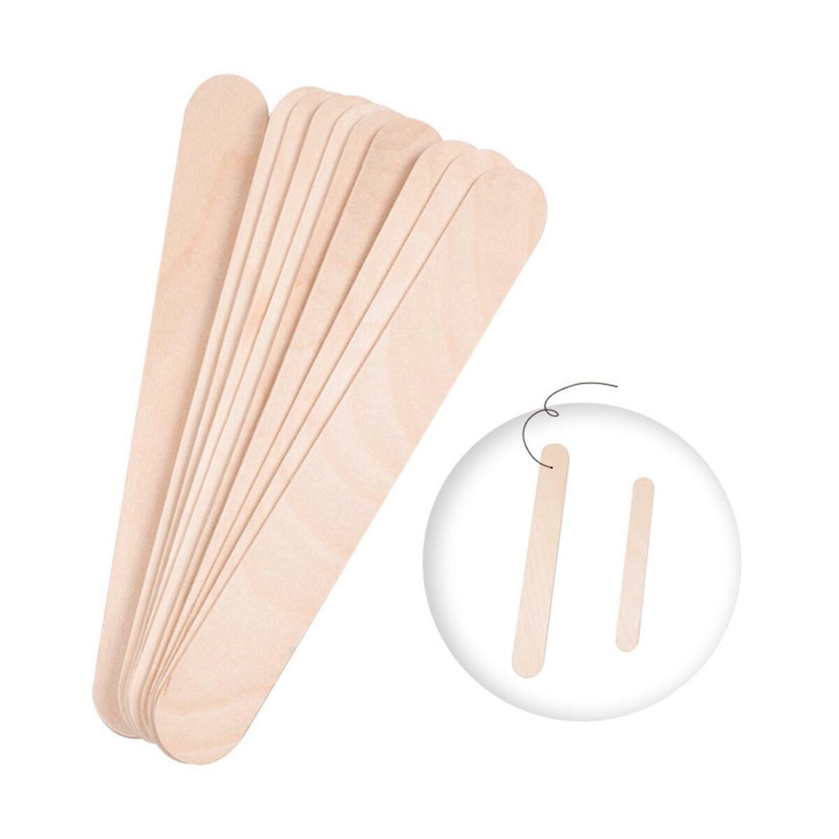 Wax Sticks Large Wooden Smooth Applicator Spatula for  Removal Nose Body