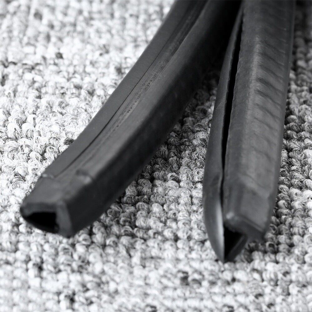 2Pc 0.8m Car Truck Motor B Pillar Rubber Sealing Weather Strip Hollow Universal