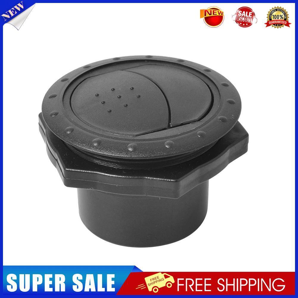 Universal 60mm Round A/C Air Outlet Vent for RV Bus Boat Yacht (Black)