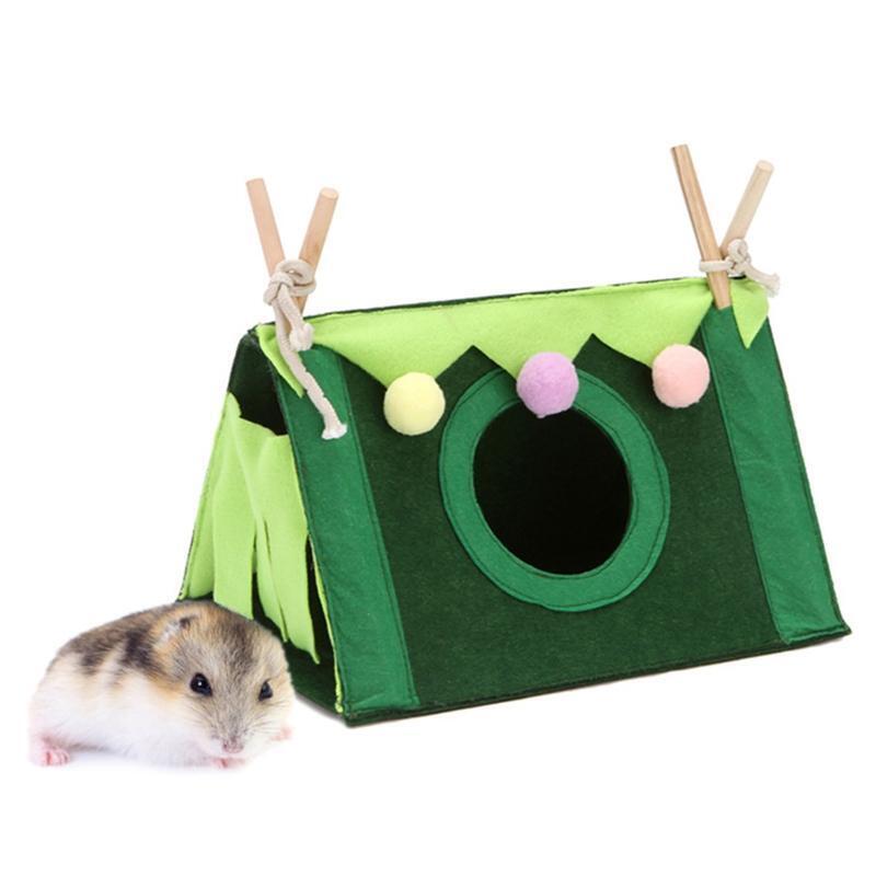 Animal Hideout Tent Breathable Pet Supplies 16.5x10.2x11.8in Guinea Pig Hideout