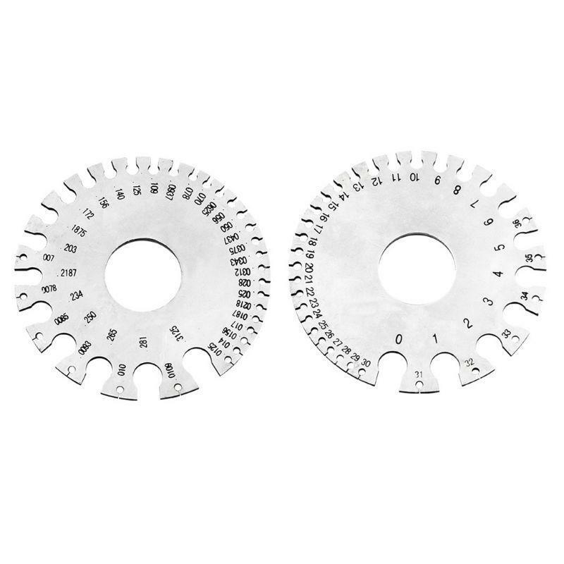 Round Cable Sheet Stainless Steel SWG Wire Gage Standard Thickness Metal Gauge