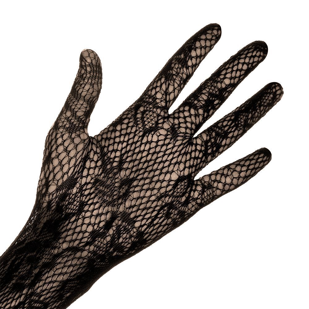 Floral Gothic Punk Mittens Christmas Halloween Gloves Lace Gloves Fancy Dress