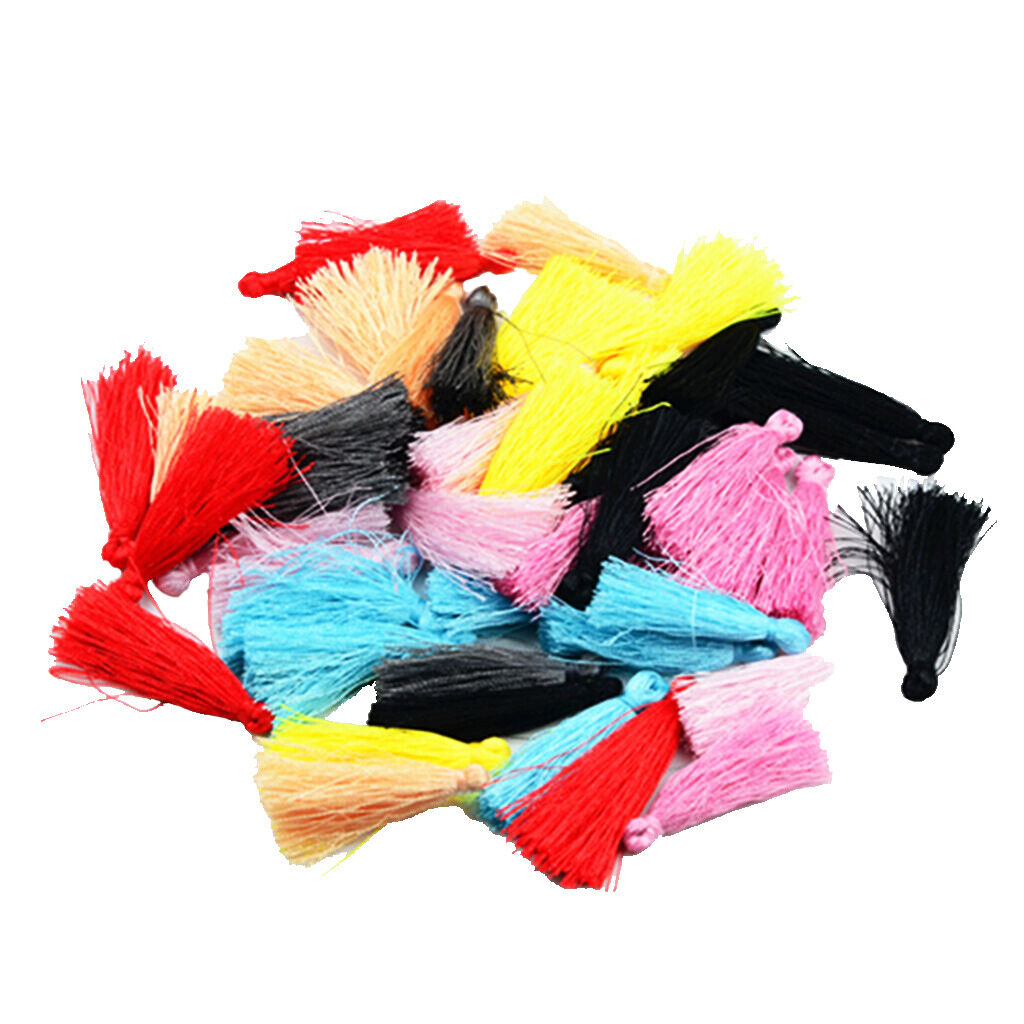 50 Pieces Mixed Chinese  Thread Tassels Charms Pendant