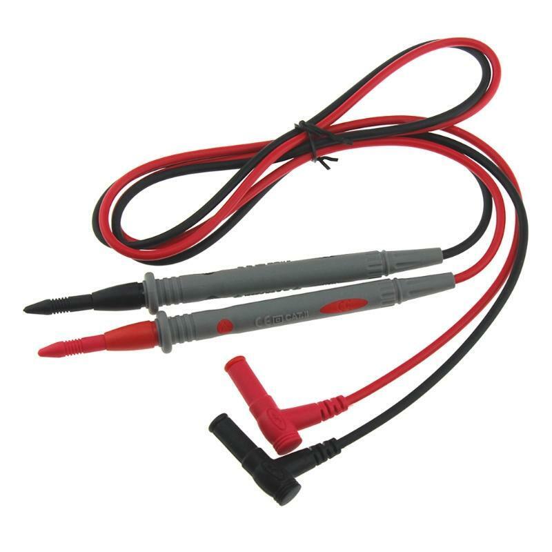 1 Pair Universal Digital Multimeter Test Lead Probe Pen Cable + Alligator Pliers