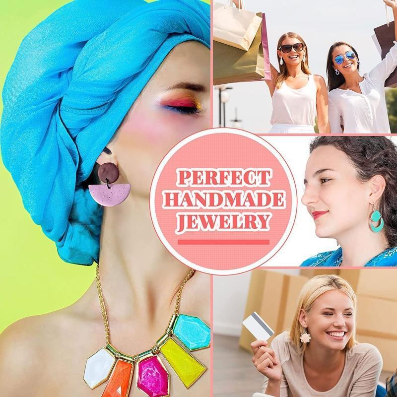 30 Pcs Polymer Clay Cutters Geometric Stainless Steel Cutters Clay Earring Cutte