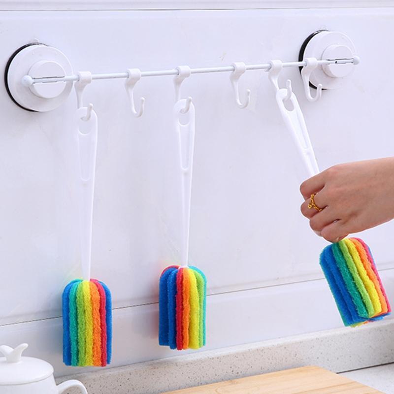 Water Bottle Cup Mug Cleaning Brush Scrubber with Long Handle Comfort Grip Brush