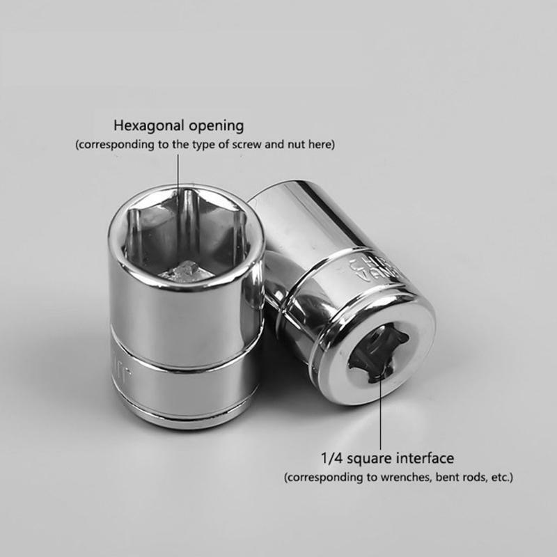 1/4'' Socket Adapter Set Great Bearing Capacity Self-locking Not Easy to Slip