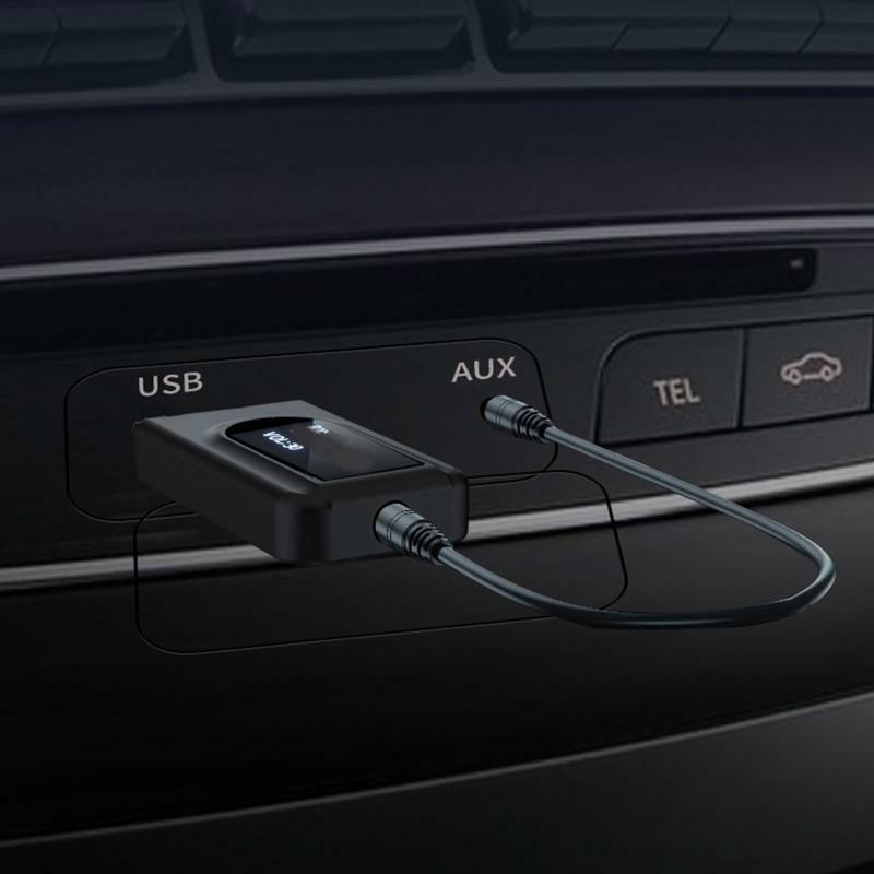 2 in 1 Mini Audio Transmitter and Receiver Wireless USB AUX Adapter BT5.0 Chip