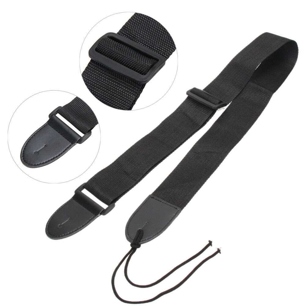 1pc Acoustic Electric Guitar Bass Nylon Adjustable Belt Guitar Strap