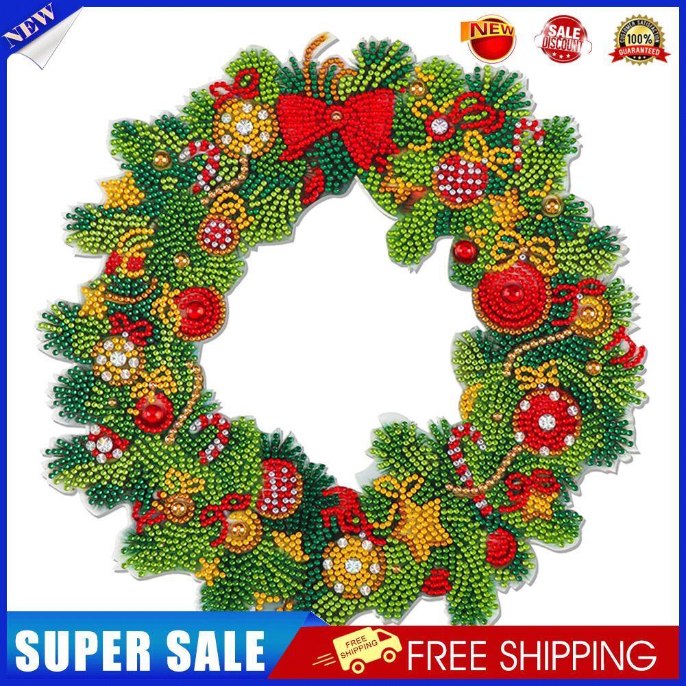 5D DIY Diamond Painting Wreath Christmas Picture Kit Garland Craft (WXQ040)