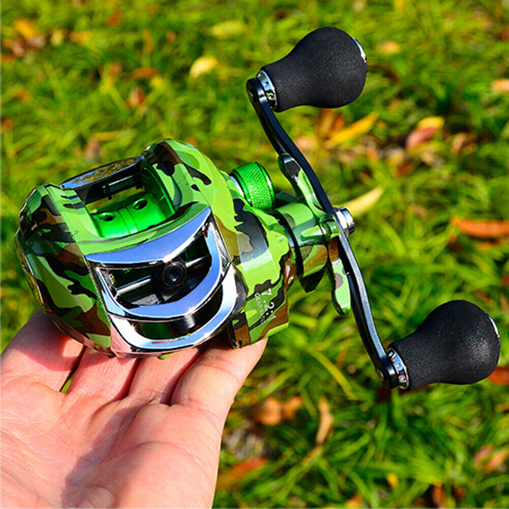 DW125 Baitcasting Reel 10kg Max Drag 18+1 BBs Fishing Reel (Right Hand)