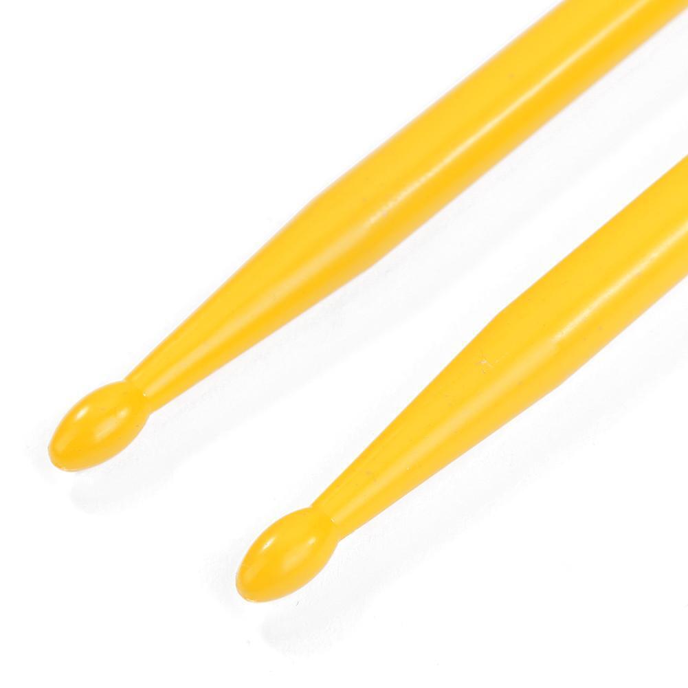 1 Pair Drumsticks Nylon Drum Sticks Instruments Drum Accessories (Yellow)