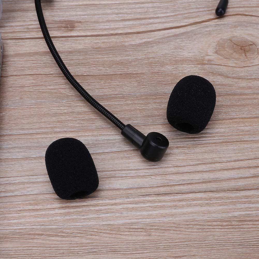 10pcs 30mm Soft Elastic Sponge Microphone Head Cover for Headset Sleeve Mic