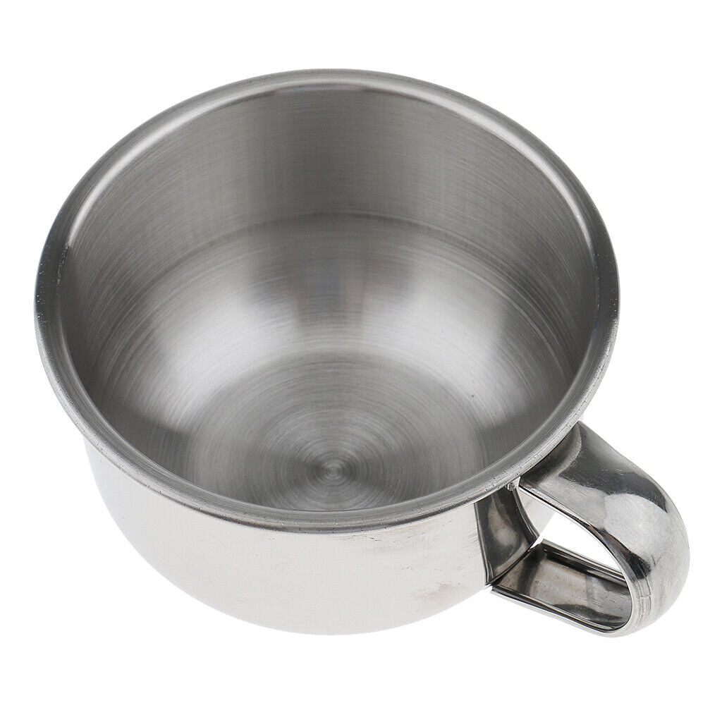 2x Heavy Duty Stainless Steel Shaving Lather Bowl - Men Durable Shave  Cup