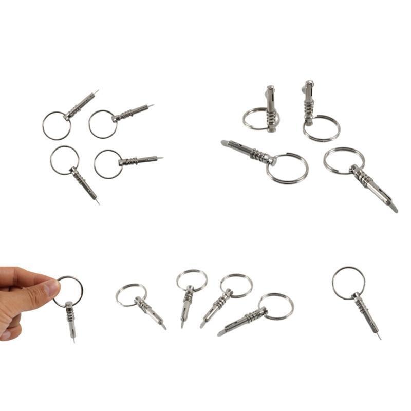 Stainless Boat Hinge Marine Kayak Spring Accessories 1/4" Quick Release Pin