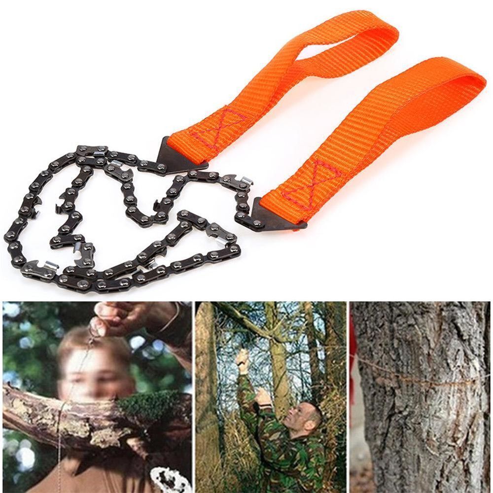 Portable Hiking Logging Saw Camping Pocket Survival Chainsaw Hand Zipper Saw