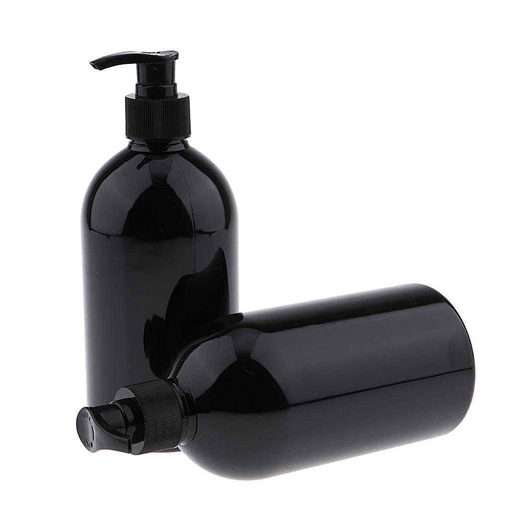 4Pcs Plastic Empty Leakproof Shampoo Pump Bottles Lotion Makeup Dispenser