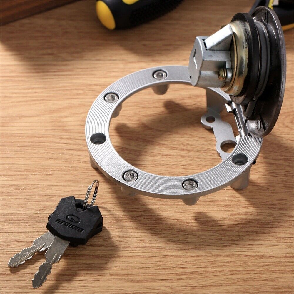 Fuel Gas Tank Cap Cover w Key for Yamaha FJ1200 FZR1000 1987 1988 1989 1990 1991