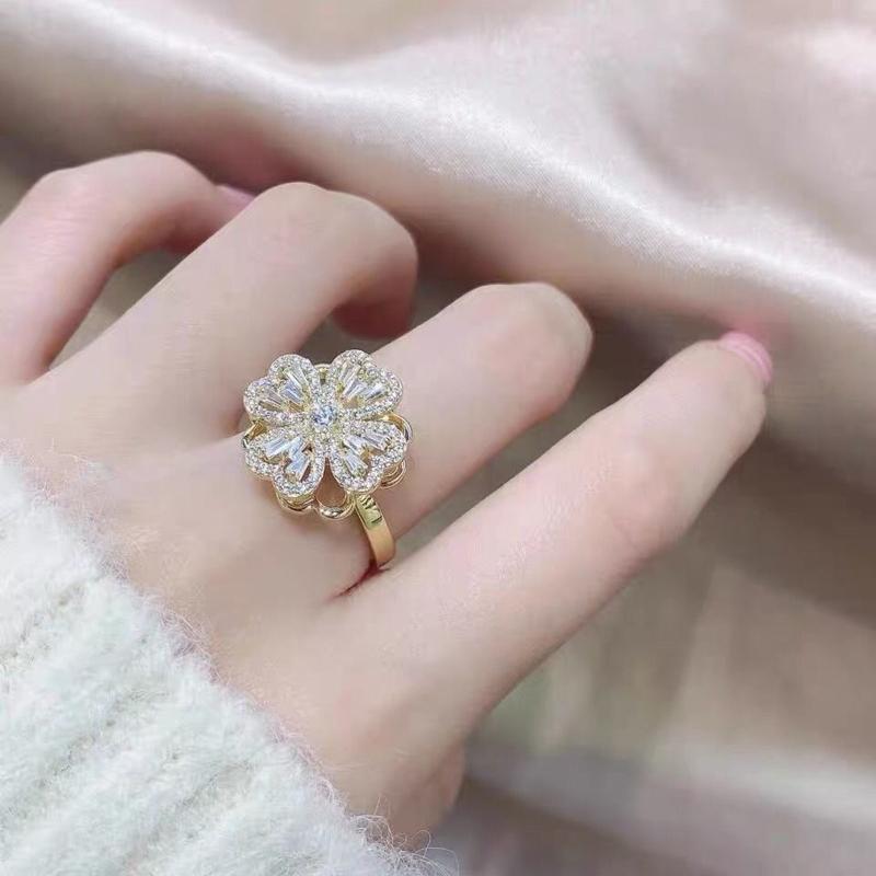 Decompression Ins Wind Temperament Light Luxury Opening Adjustable Finger Ring