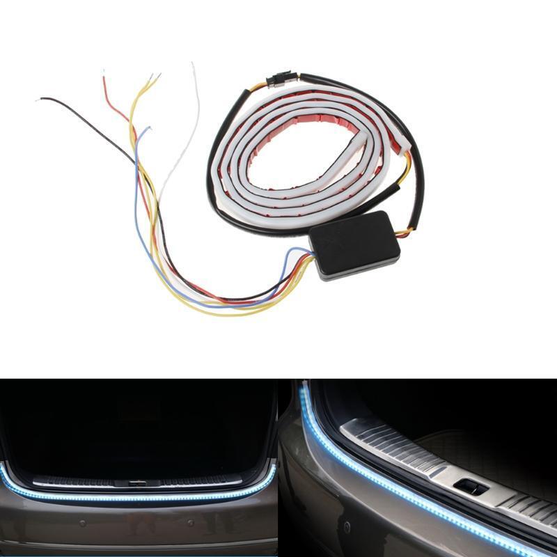 Blue red white Yellow LED Strip Tail Streamer Brake Turn Signal Warning lighting