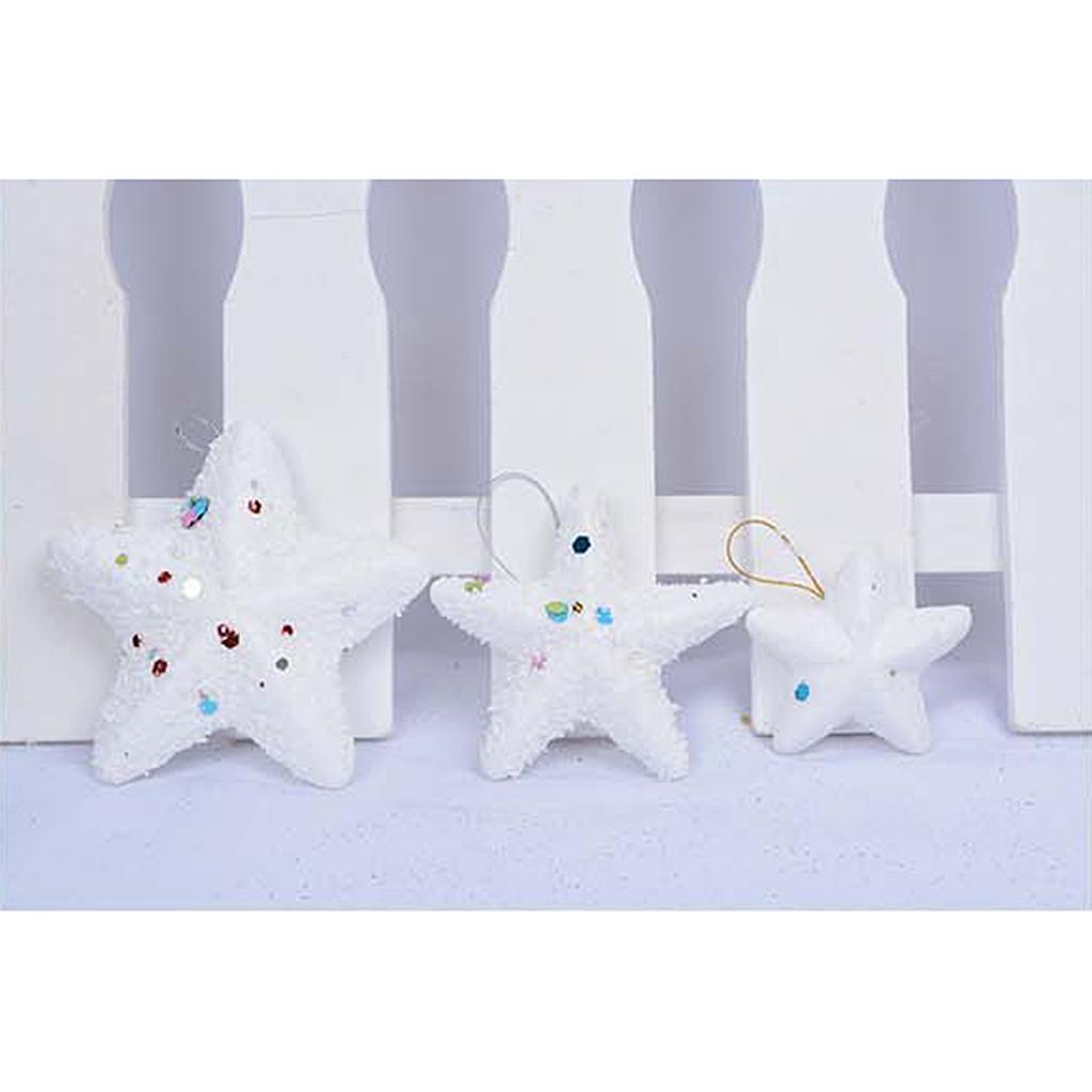 30 Pieces DIY Christmas Star Shape Styrofoam Foam Material for Art Craft 5cm