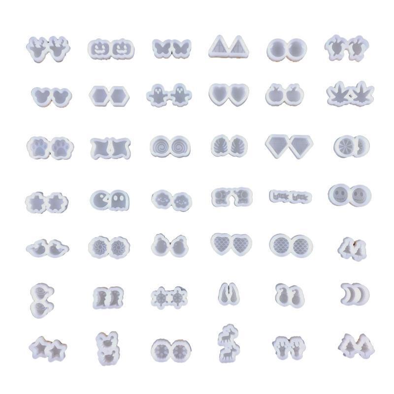 Silicone Crystal Epoxy Star Earrings Mold for Girls Fine Material Made Kit