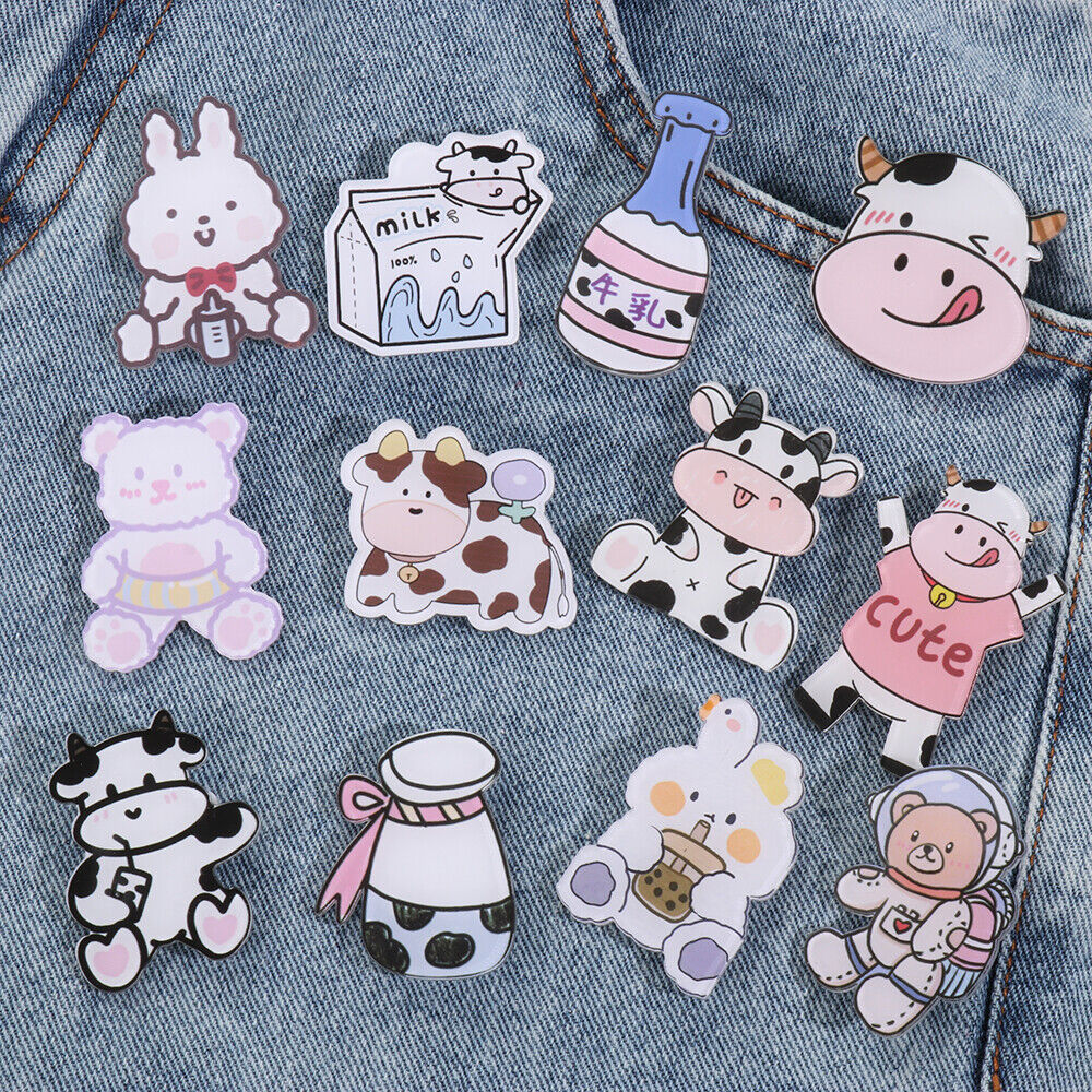 Friends Gifts Girls Boys Makeup Anti Light Buckle Lapel Pins Badges Brooch