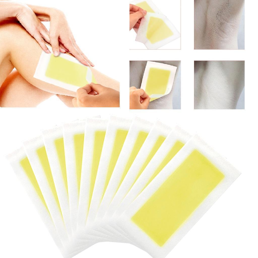 10x Hair Removal Wax Paper Face Armpit Legs Bikini Depilation Waxing Strips