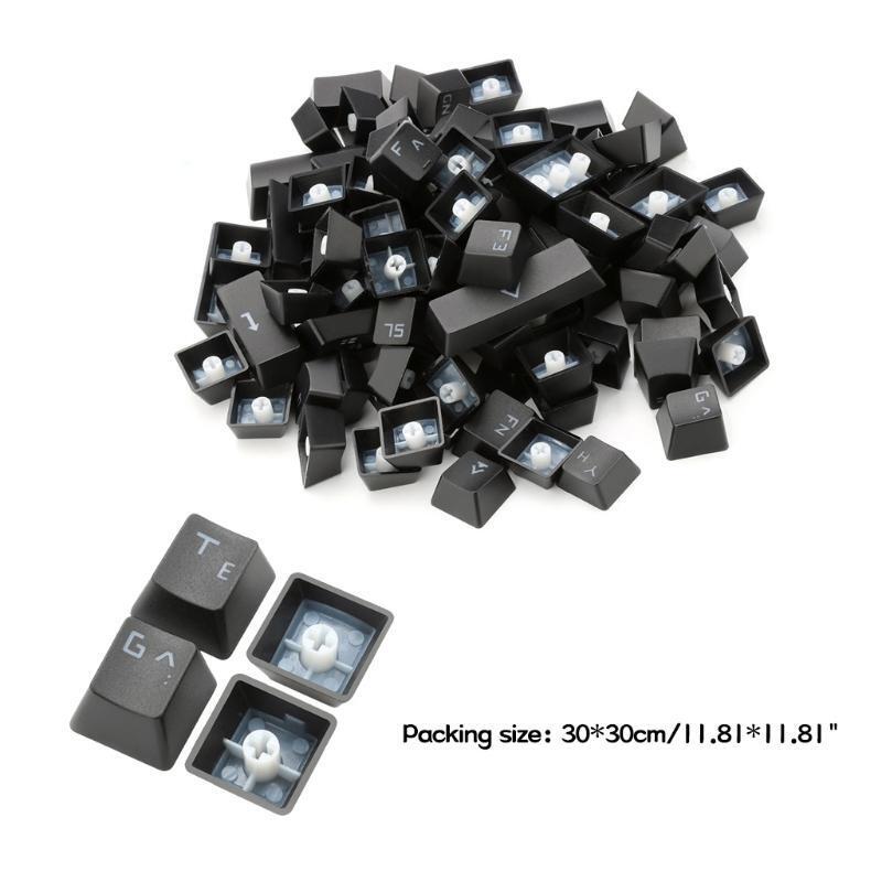 Silicone Backlight Russian Keycap Cherry Profile for Mechanical Keyboard 87Keys