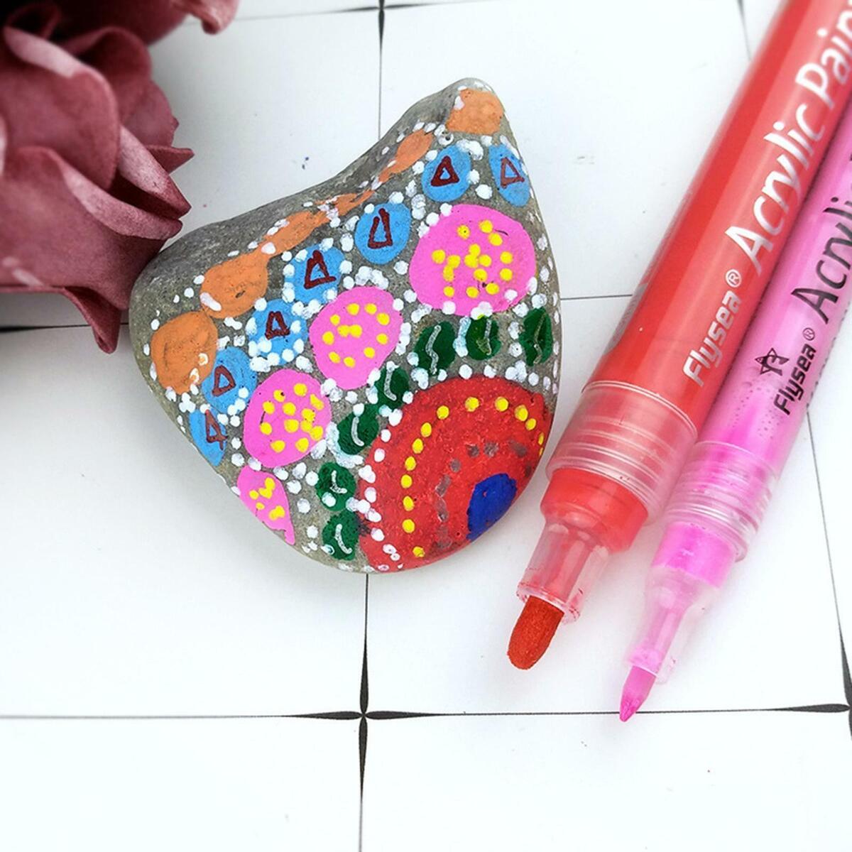 35  Acrylic Paint  Quick .0mm 0.7mm Markers for Rock Painting