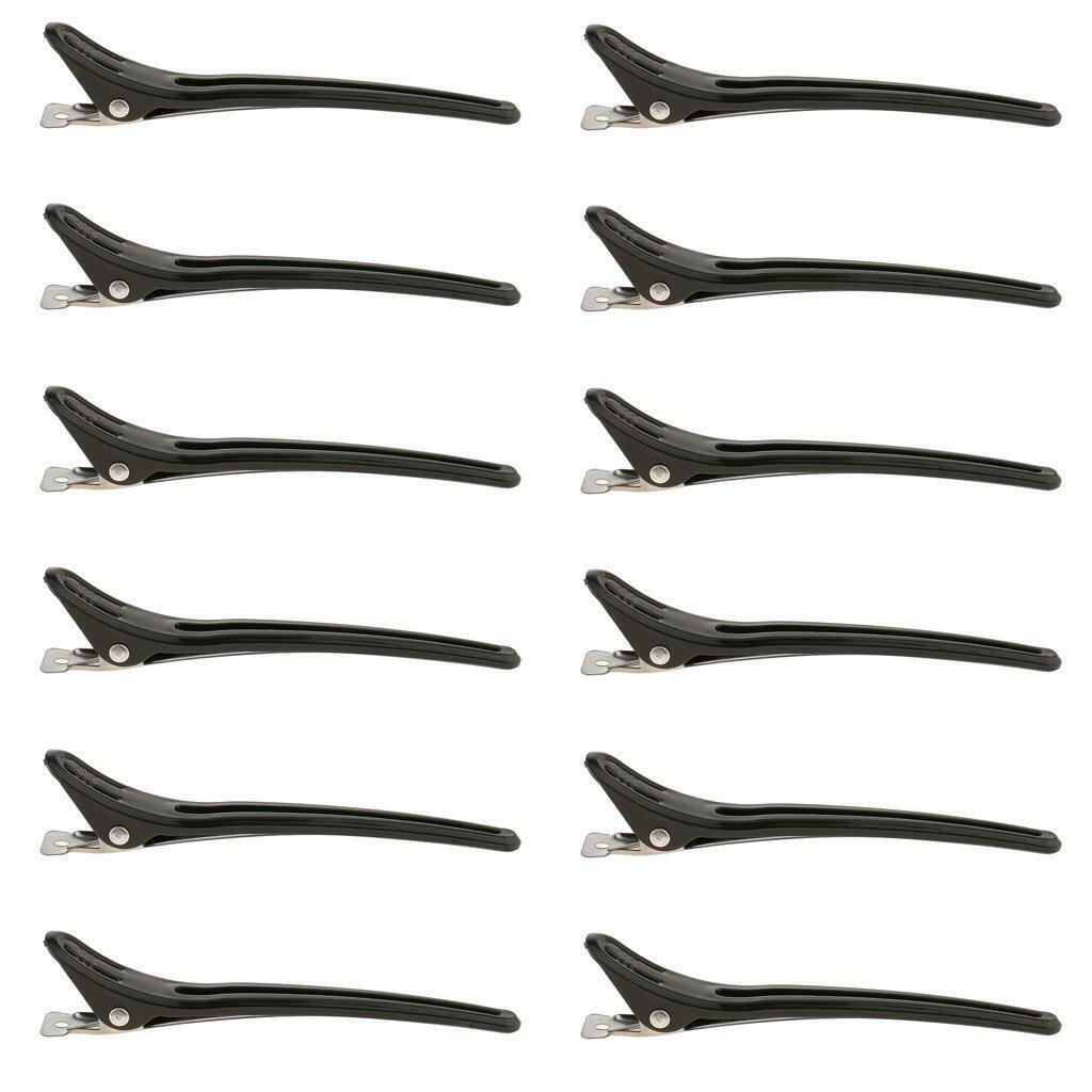 6pairs   Salon Barber Plastic  Grip pins  Styling Black