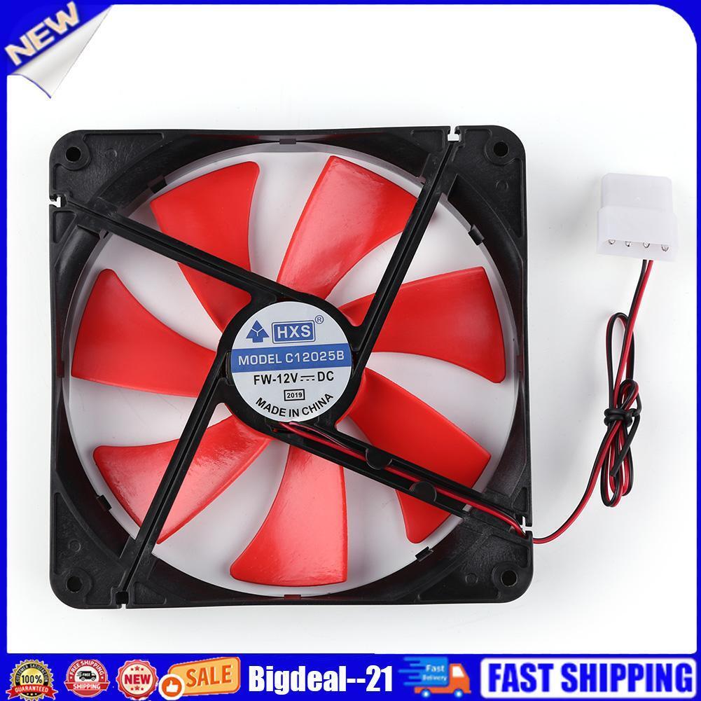 140mm 4 Pin Silent PC Case Cooling Fan CPU Cooler 12V Radiator Heatsink