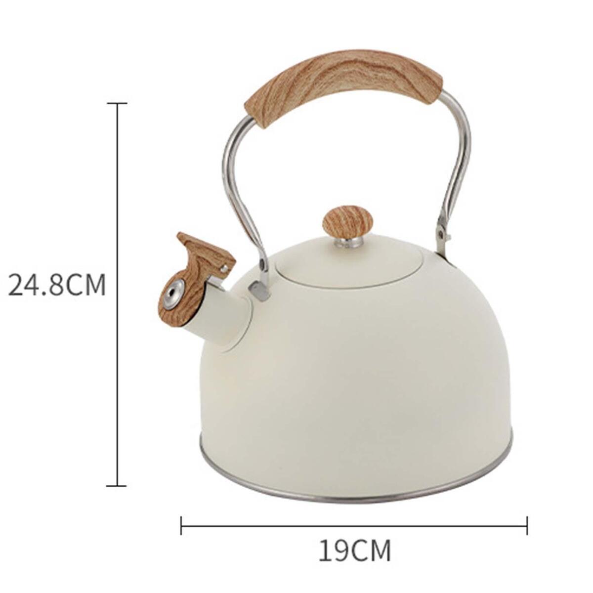 Stainless Steel Whistling Kettle for Gas Induction Cookers Anti Heat Handle