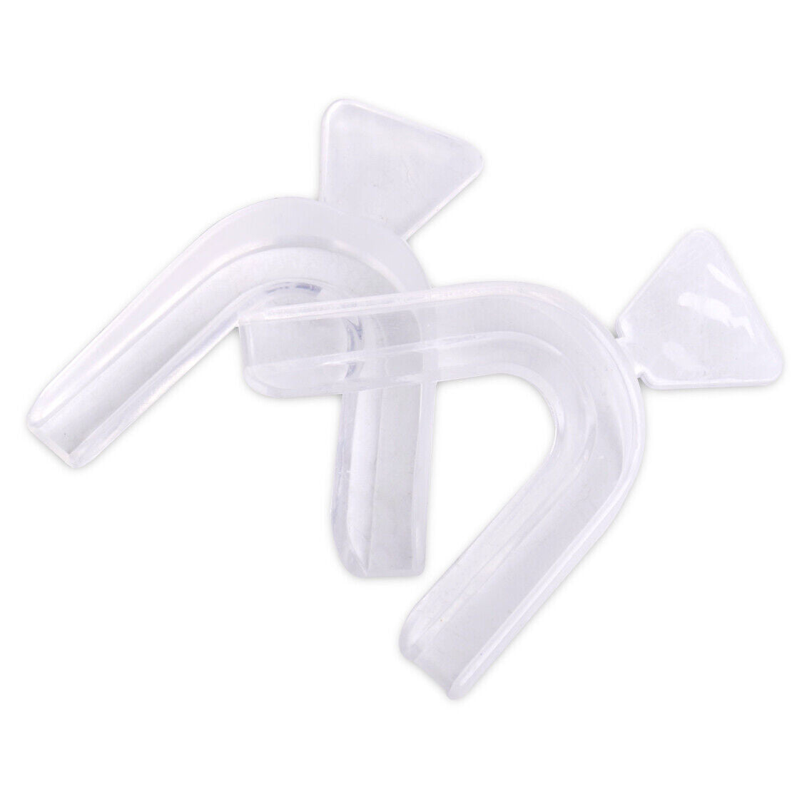 2 Transparent Night Guard Teeth Whitening Grinding Mouth Trays Shield Gum Den Li