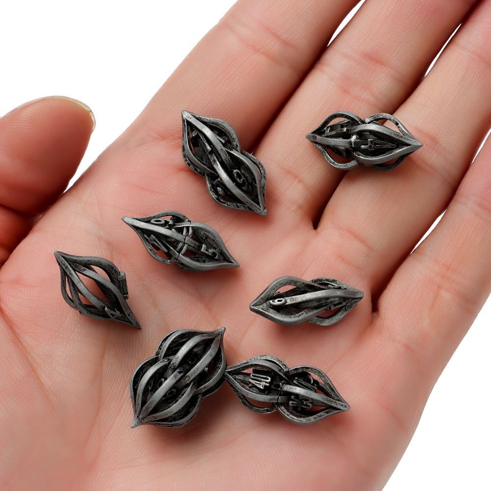 Creative For D&d DND Gift Polyhedral Hollow Arcanum Dices Dice Set Metal Alloy