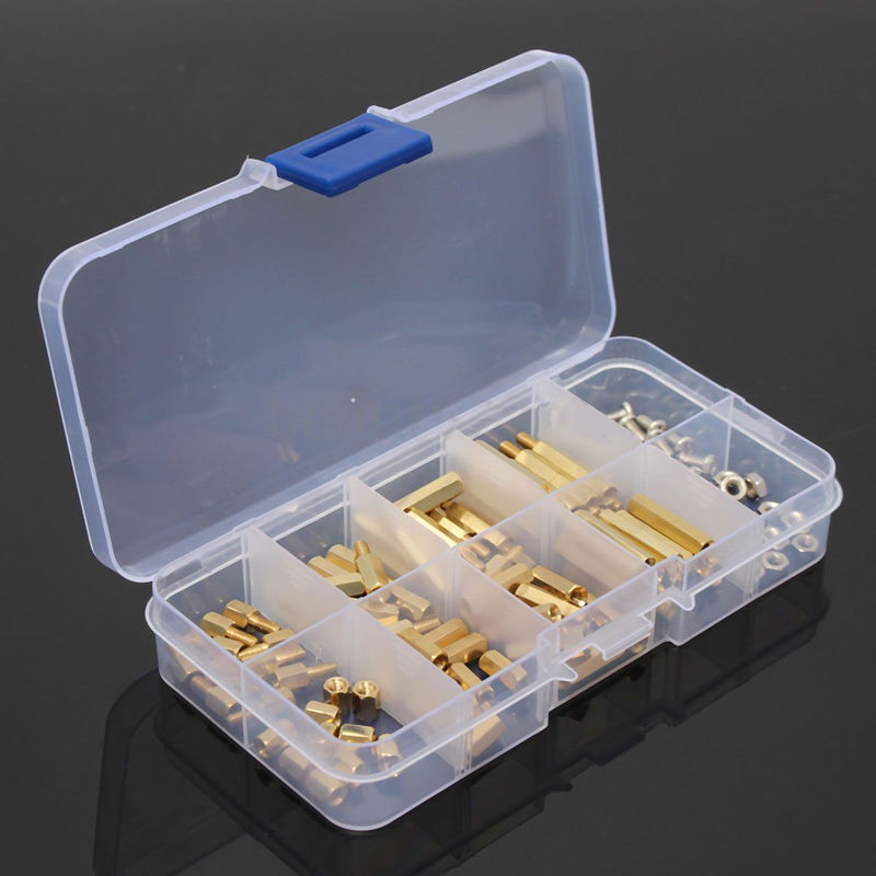 120Pcs M3 Male Female Hex Brass Spacer Standoffs PCB Board Screws Nut Assortment